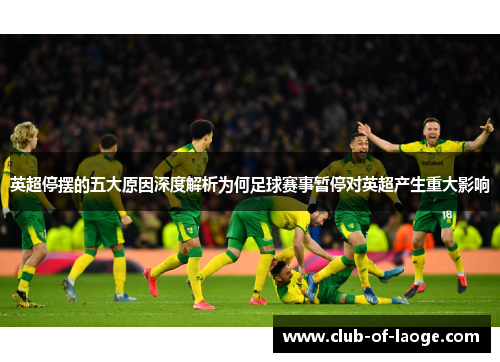 英超停摆的五大原因深度解析为何足球赛事暂停对英超产生重大影响